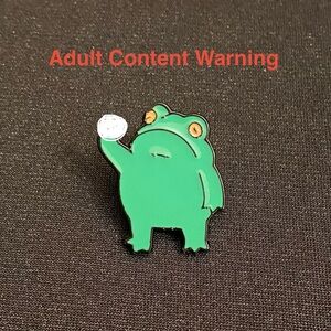 Flipping Froggy Enamel Pin or Magnet | Seems as though this frog is irritated